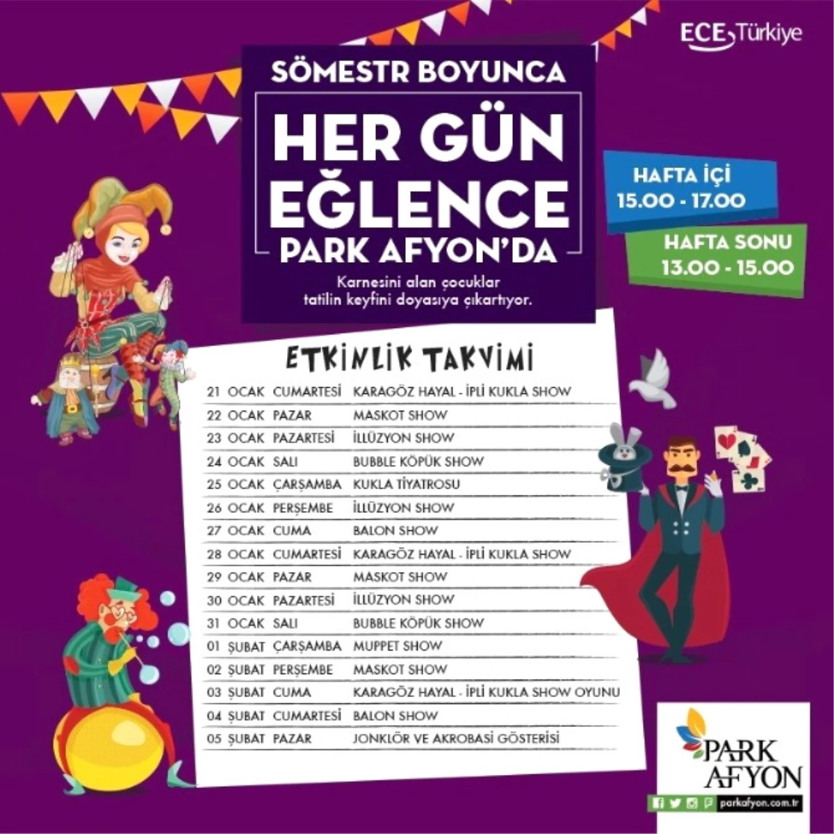 Sömestr Boyunca Eğlence Park Afyon\'da