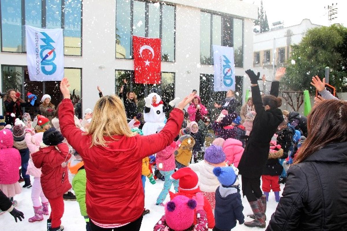 Bodrum\'da Kar Sevinci