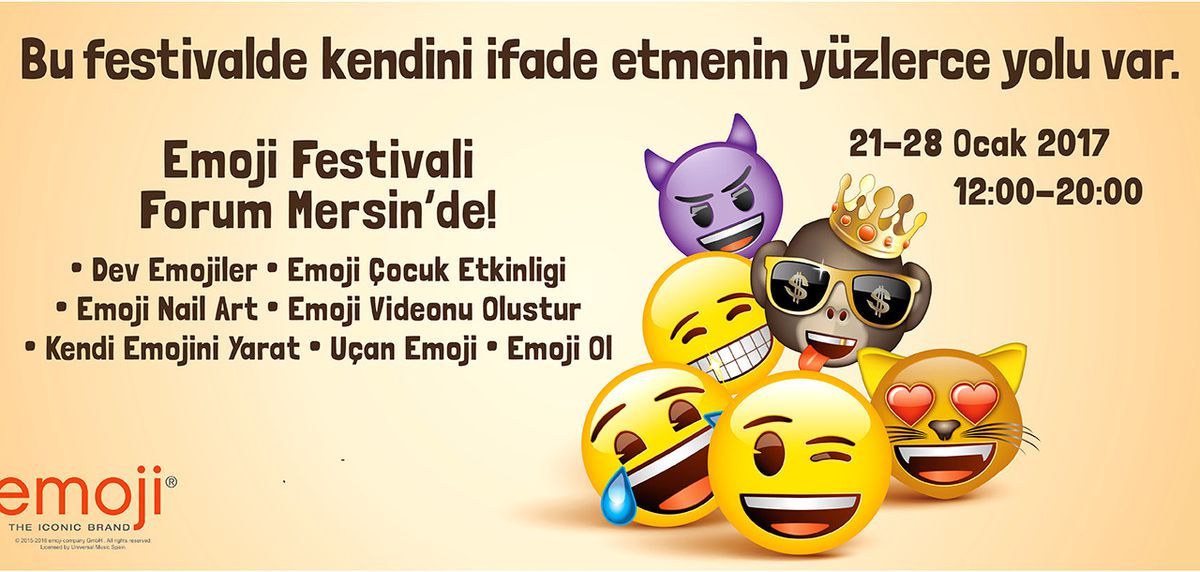 Forum Mersin\'de Emoji Festivali Başlıyor