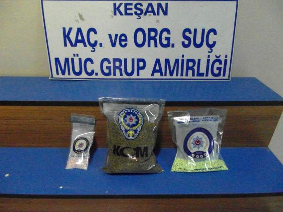 Keşan\'da Uyuşturucu Operasyonu: 3 Gözaltı