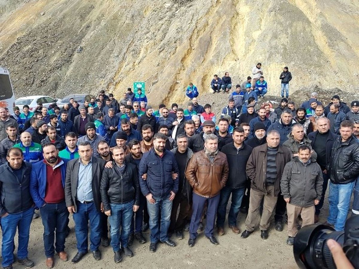 Şirvan\'da Maden İşçileri Eylem Yaptı