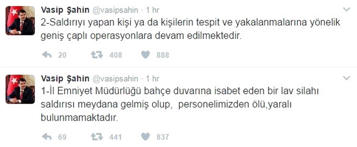 Vali Şahin\'den İstanbul Emniyetine Saldırı Girişimi Açıklaması