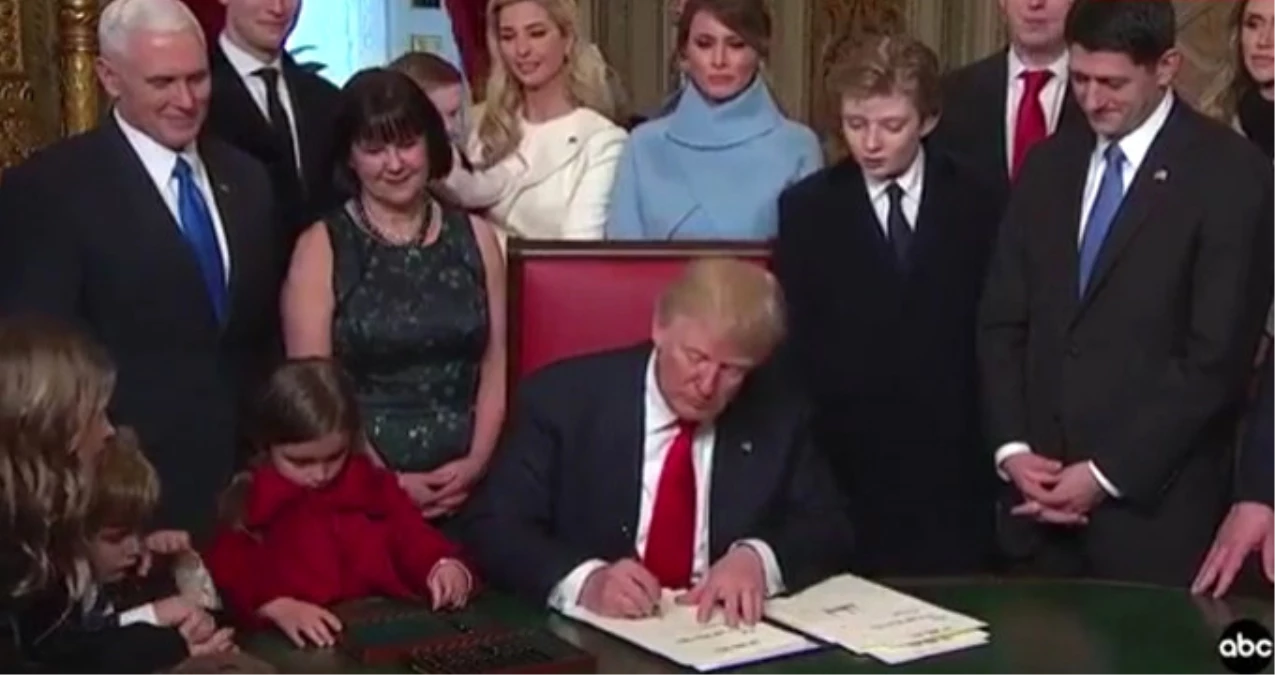 ABD Başkanı Trump, İlk Emirlerini İmzaladı
