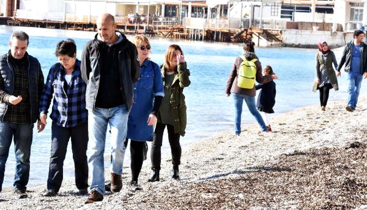 Bodrum\'da Güneşli Hava Sahilleri Doldurdu