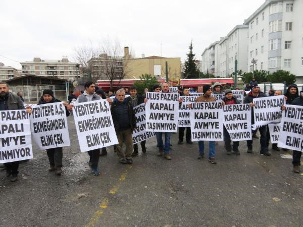 Dha İstanbul- Çekmeköy\'de "Sosyete Pazarı" Esnafından Protesto