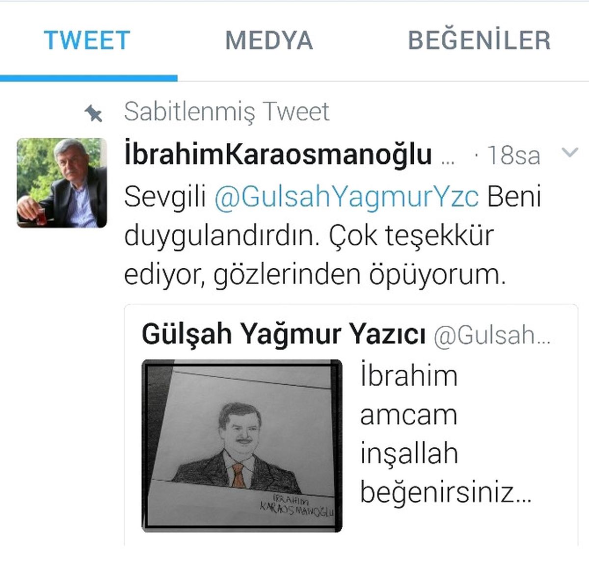 Engelli Gülşah, Başkan Karaosmanoğlu\'nu Resmetti