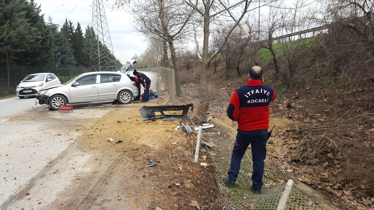 İzmit\'te Trafik Kazası: 1 Yaralı