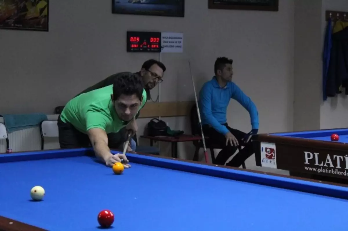 Karaman\'da Üç Bant Bilardo Heyecanı Sona Erdi