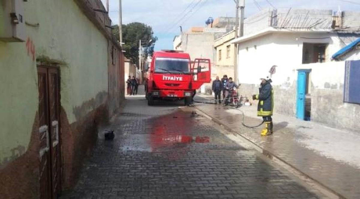 Suruç\'ta Ev Yangını