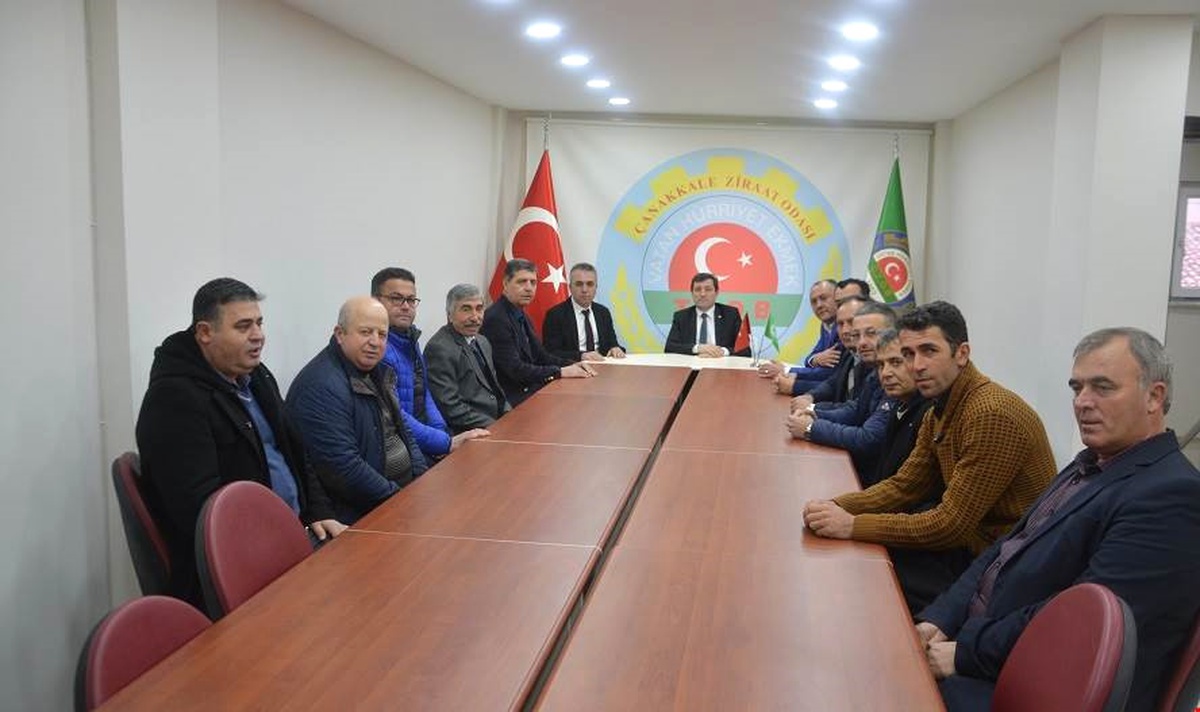 Çanakkale Valisi Tavlı Ziraat Odası\'nı Ziyaret Etti