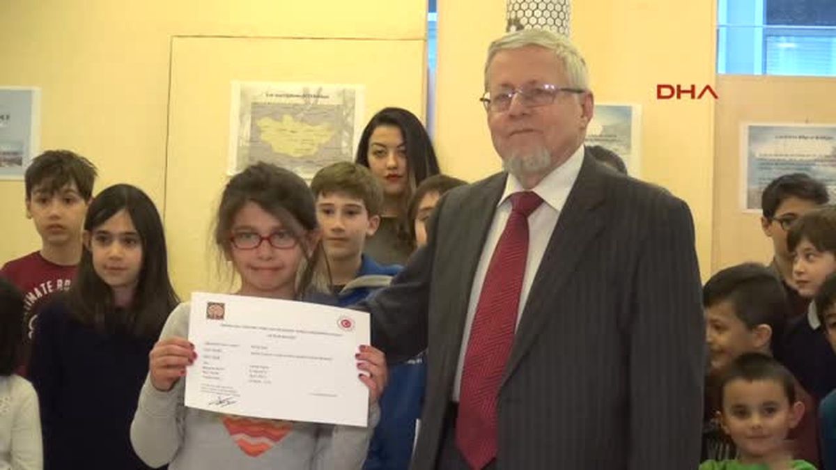 Fransa\'da Türk Çocukları, Anadil Eğitim Kurslarını Tamamladı