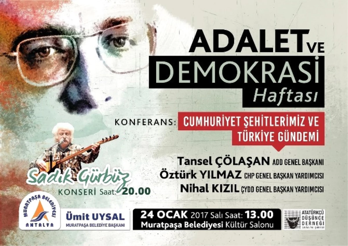 Muratpaşa\'da Adalet ve Demokrasi Haftası Etkinlikleri