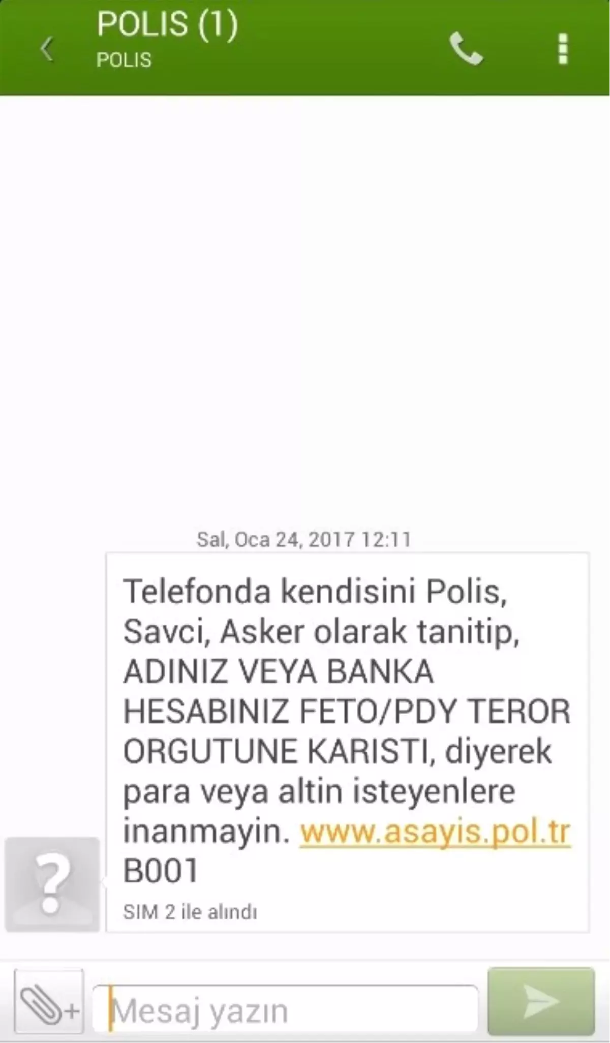 Emniyetten Dolandırıcılık Uyarısı