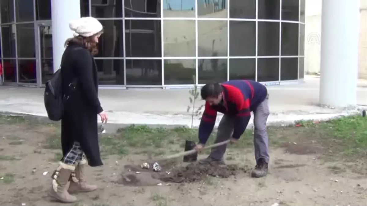 Ölen Oğulları İçin Hastane Bahçesini Ağaçlandırdılar