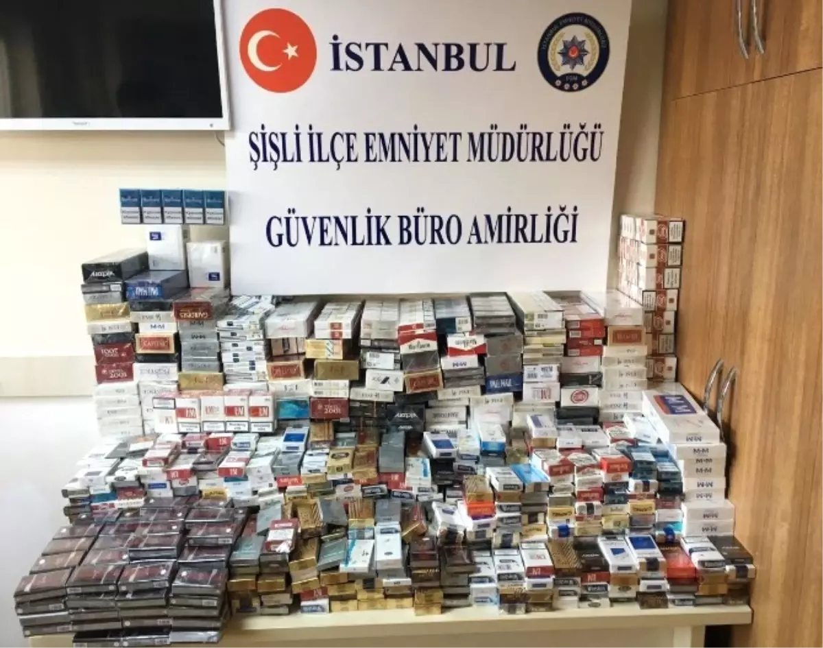 Şişli\'de Kaçak Sigara Operasyonu