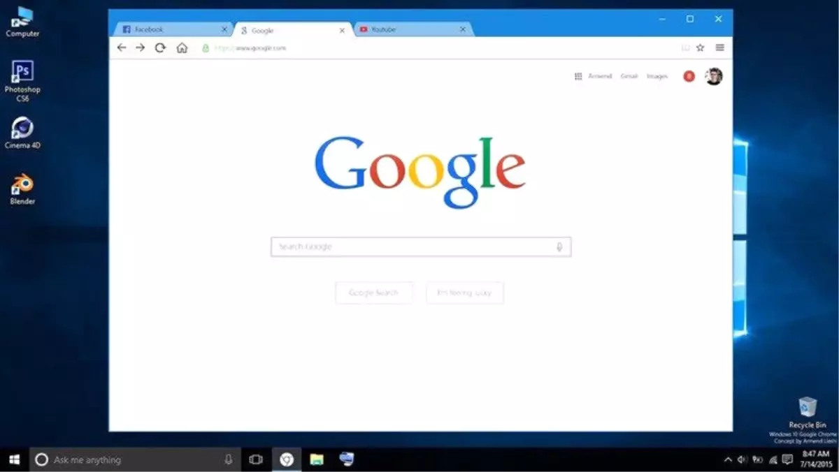 Windows 10\'da Chrome Reklamı!