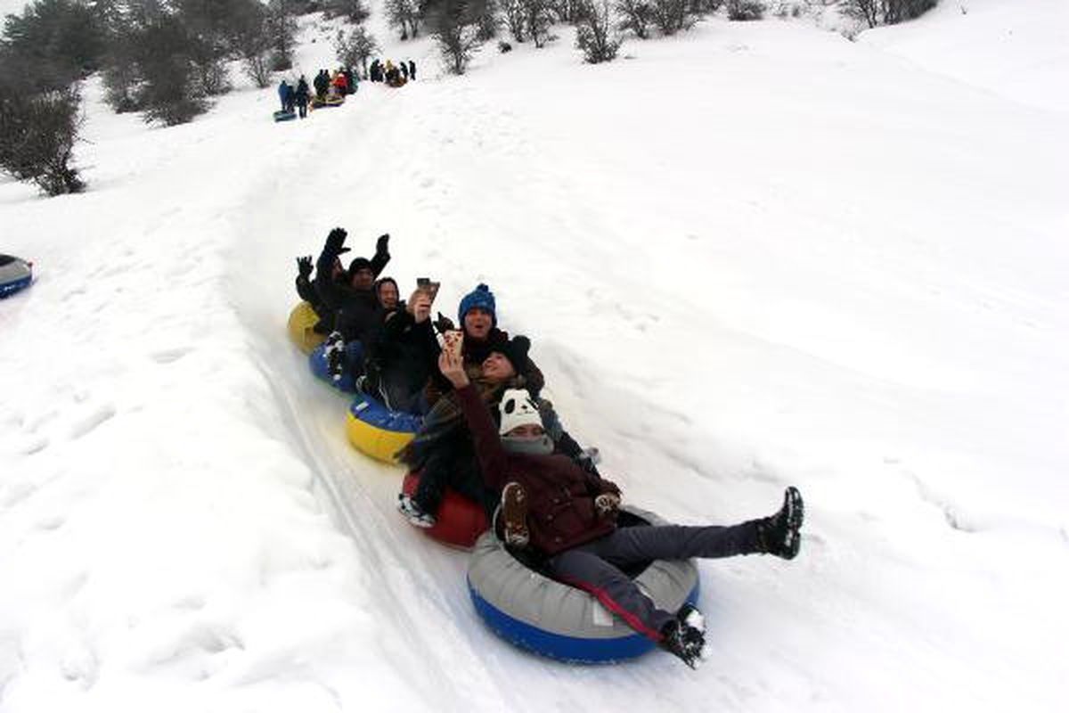 Abant\'ta Şambrelli Kayak Keyfi