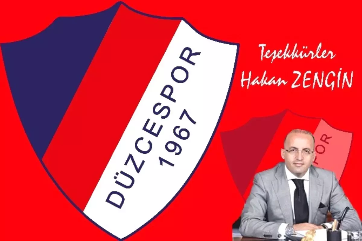 Düzcespor\'dan Hakan Zengin\'e Teşekkür