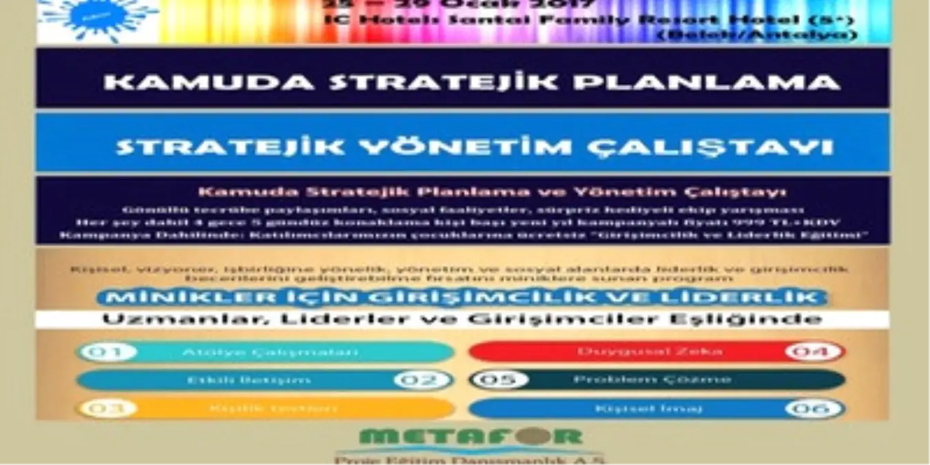 Kamuda Stratejik Planlama ve Stratejik Yönetim Çalıştayı