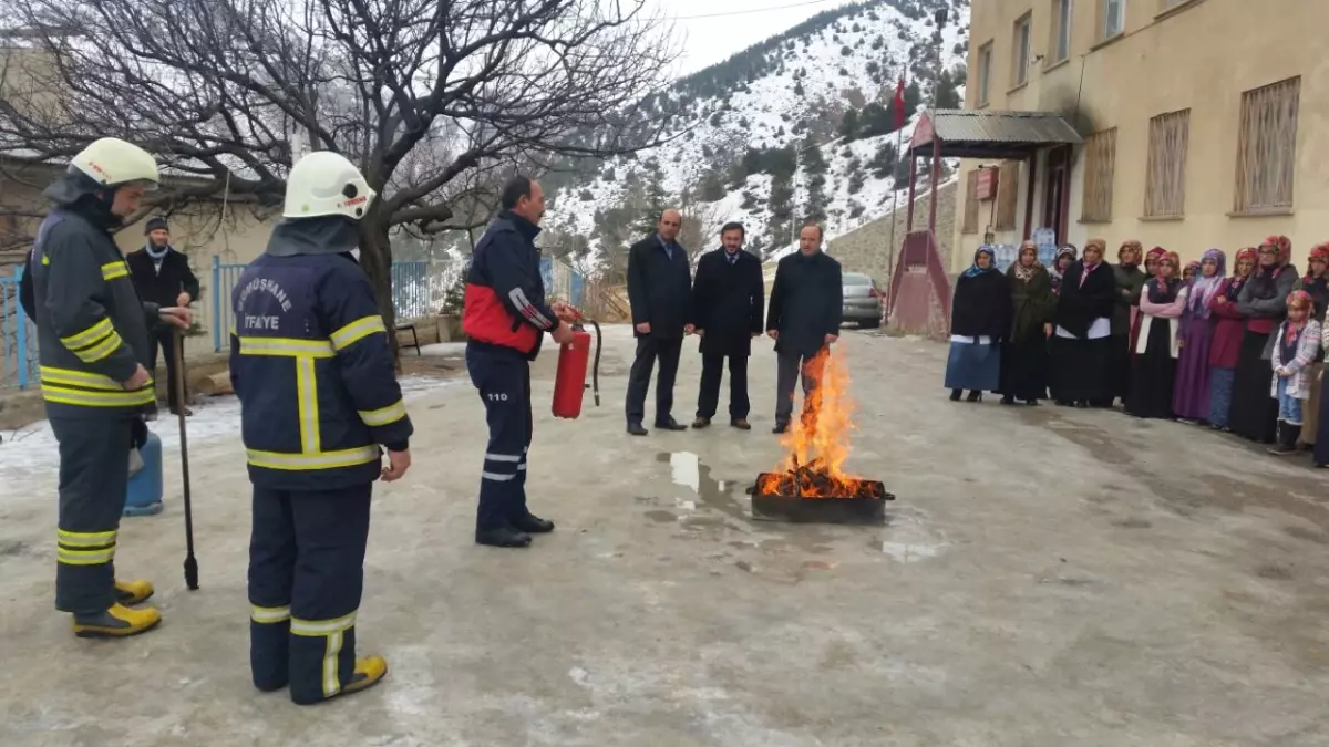 Kur\'an kursu öğrencilerine yönelik yangın tatbikatı düzenlendi