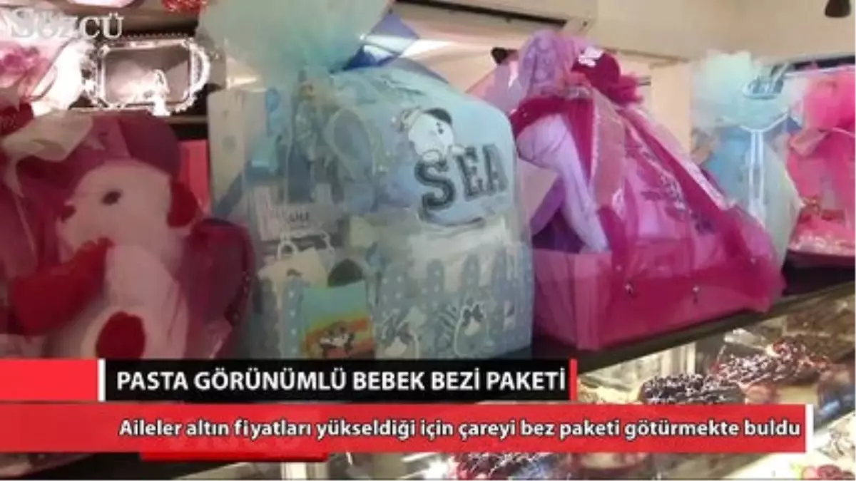 Aileler Bebek Görmeye Pasta Görünümlü Bez Paketiyle Gidiyor