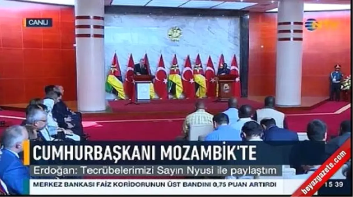 Cumhurbaşkanı Erdoğan Mozambik\'te Konuştu