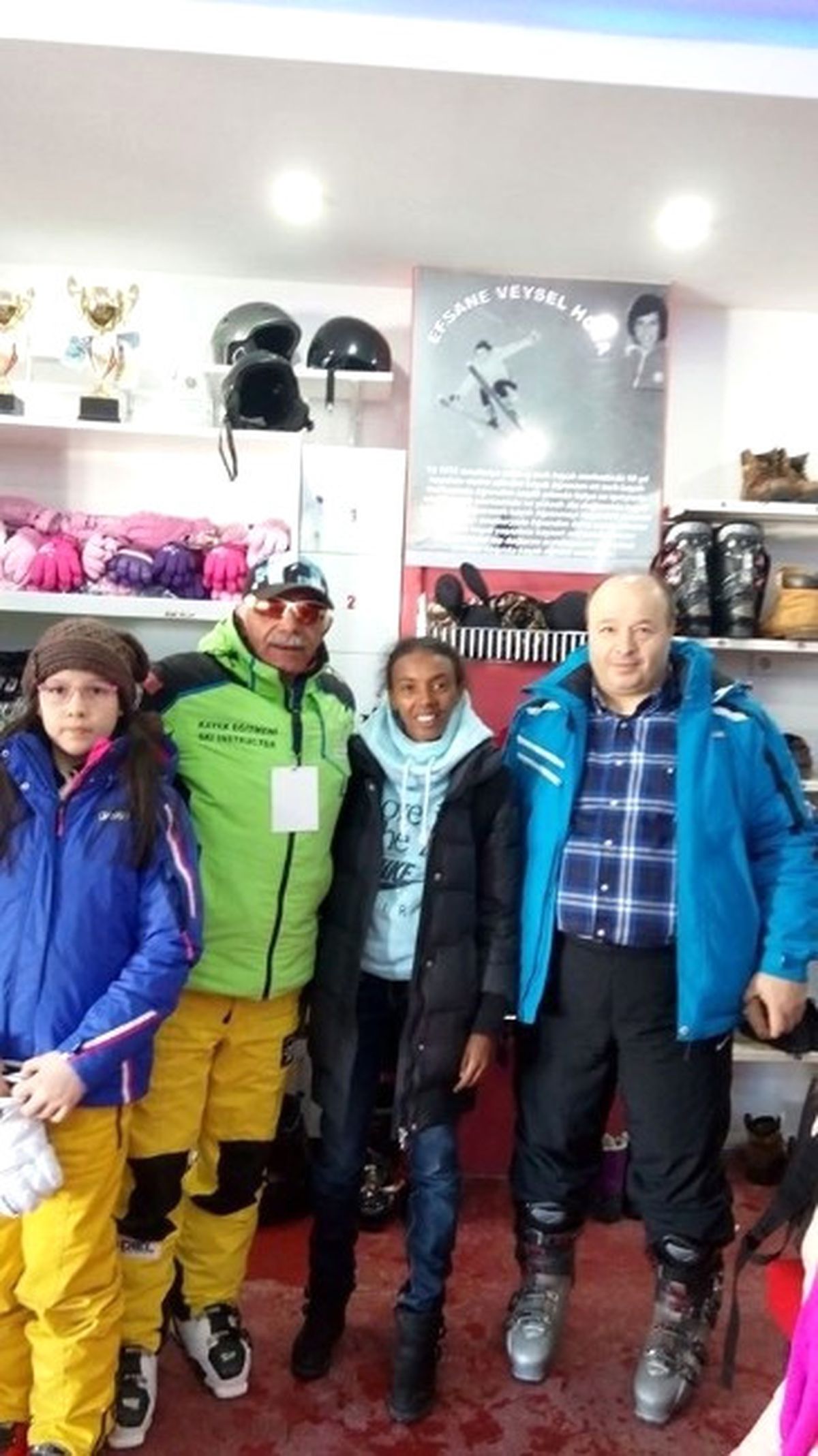 Milli Atlet Elvan Abeylegesse Erciyes Kayak Merkezi\'nde