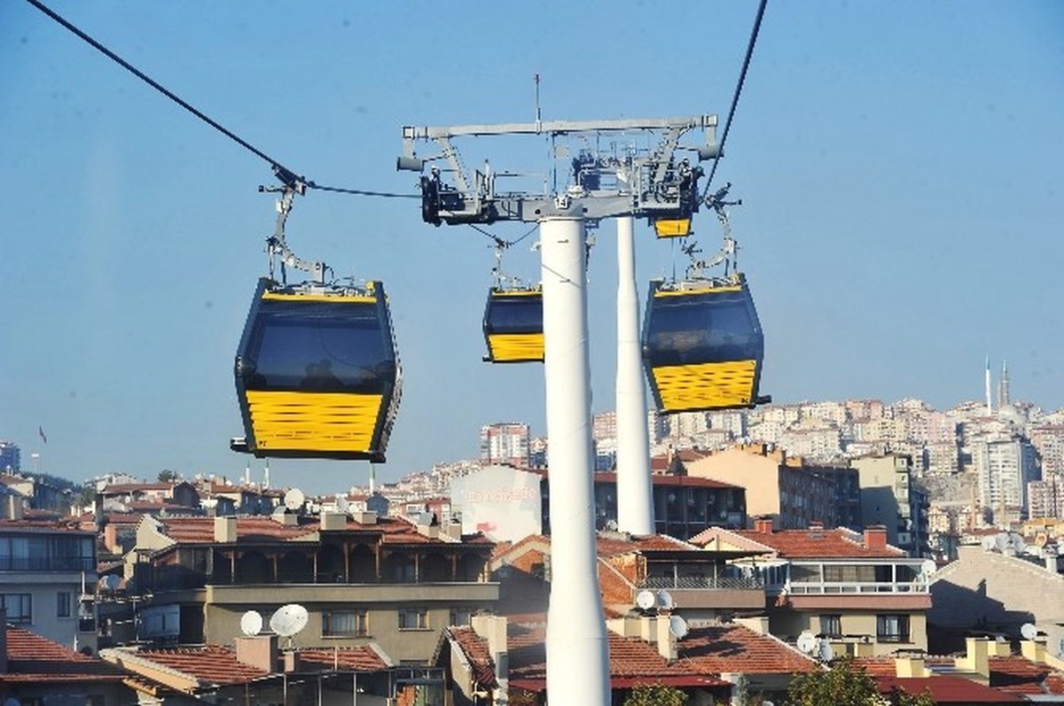Teleferik Hattında Bakım Çalışması