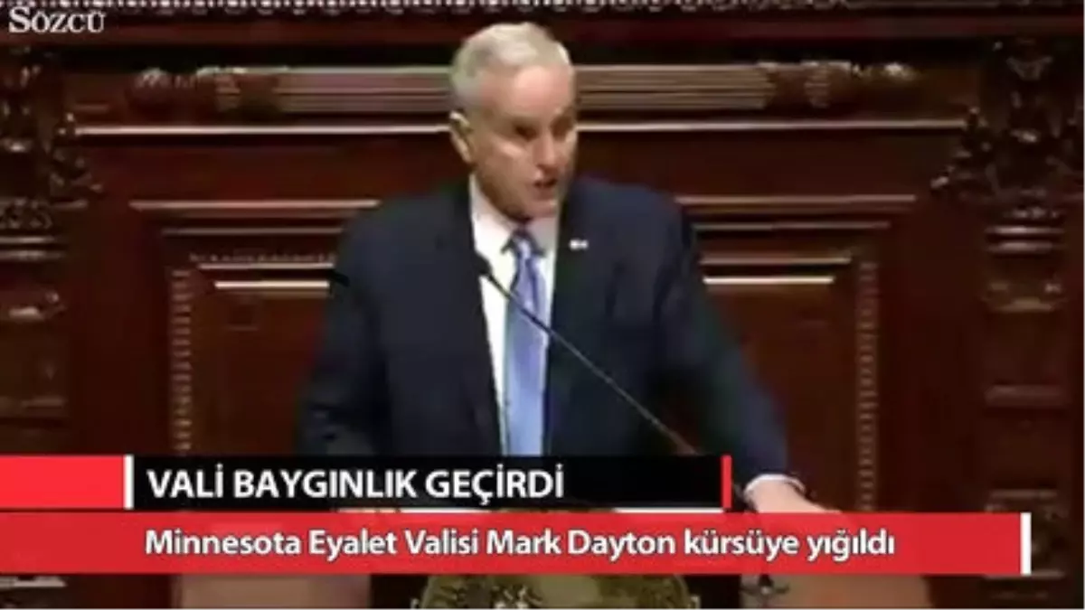 Vali Konuşması Sırasında Baygınlık Geçirdi