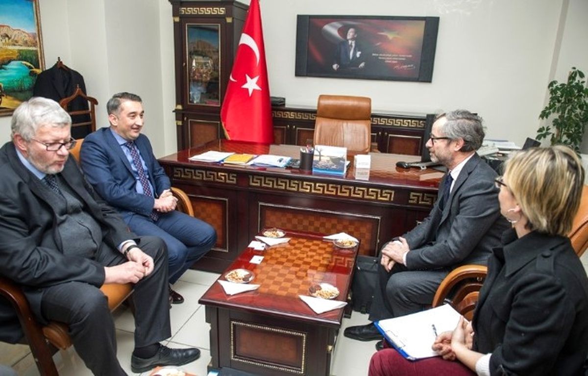 AB Türkiye Delegasyonu Heyetinden Mehmet Parlak\'a Ziyaret