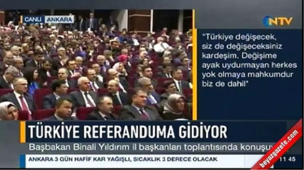 Başbakan Yıldırım: Değişiklik Cumhurbaşkanı\'nın Onayına Sunuldu