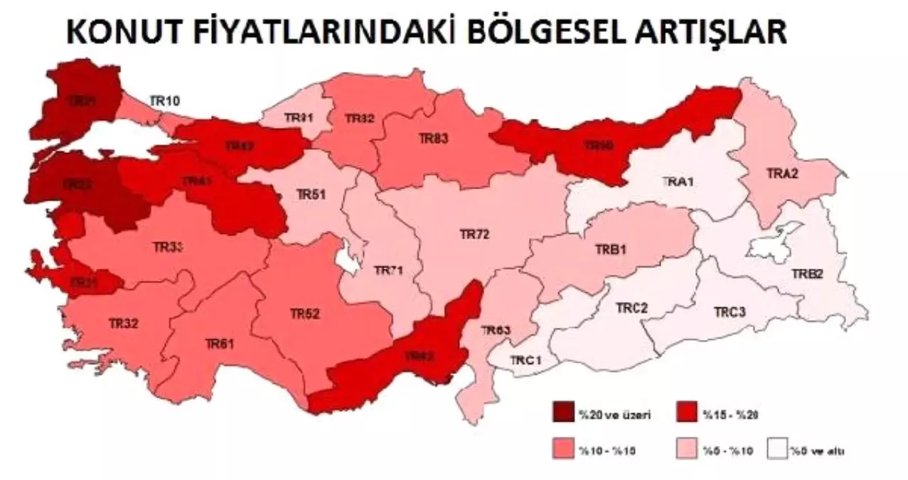 Konut Fiyatları 2016 Son Çeyrekte Yüzde 12.26 Yükseldi