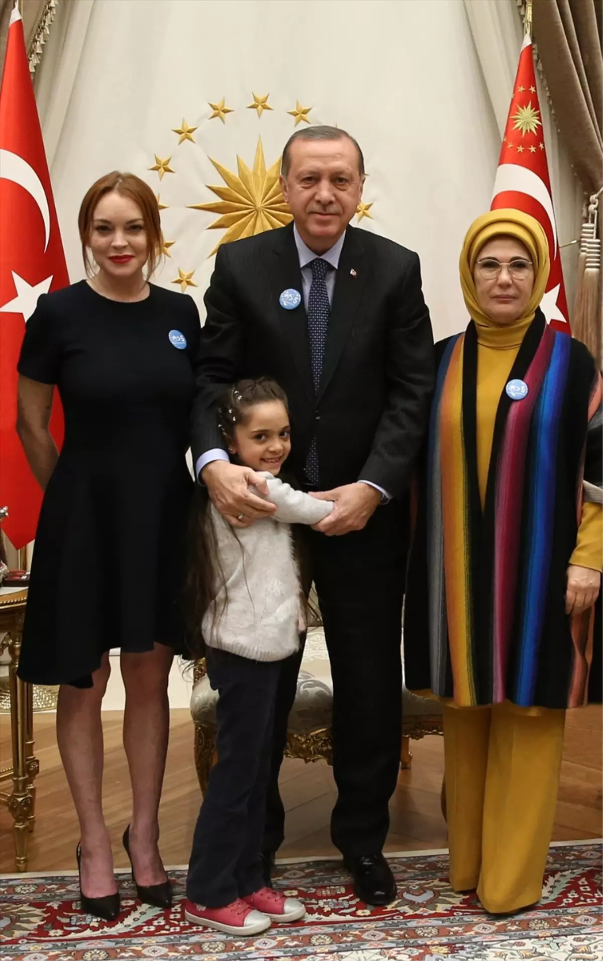 Cumhurbaşkanı Erdoğan, ABD\'li Ünlü Oyuncu Lindsay Lohan\'ı Kabul Etti