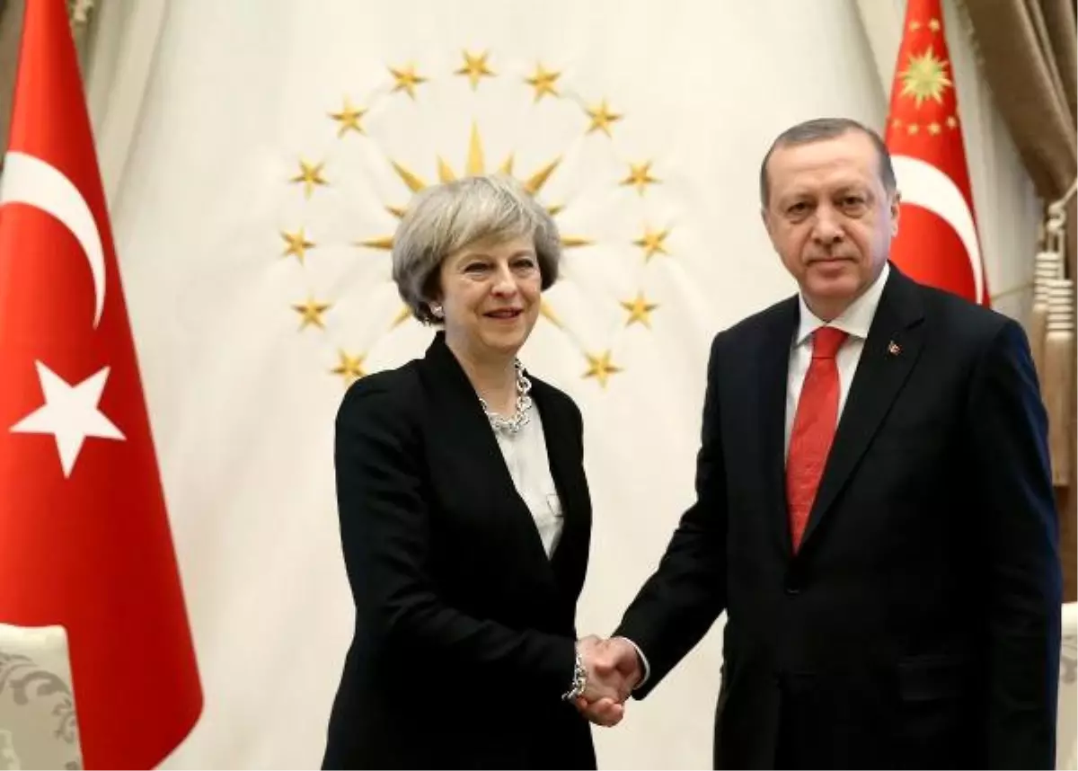 Cumhurbaşkanı Erdoğan, İngiltere Başbakanı May\'i Kabul Etti