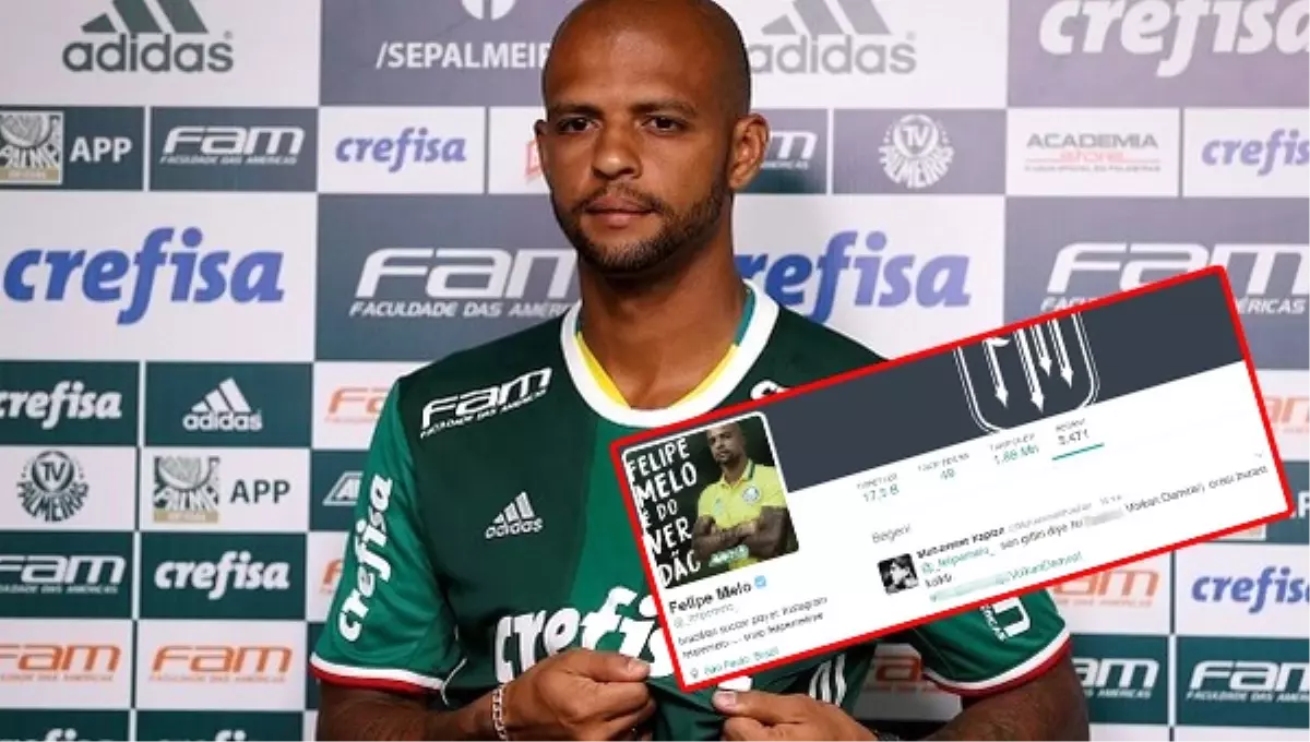 Felipe Melo, Volkan Demirel\'e Küfürlü Tweeti Beğendi