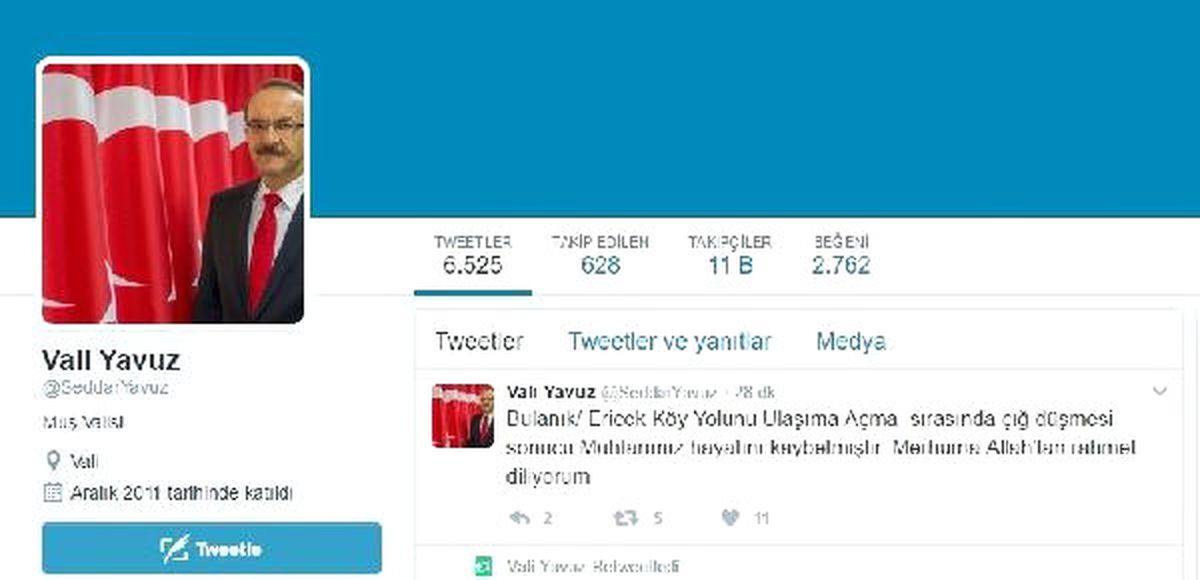 Yol Açma Çalışmasında Çığ Altında Kalan Muhtar Öldü