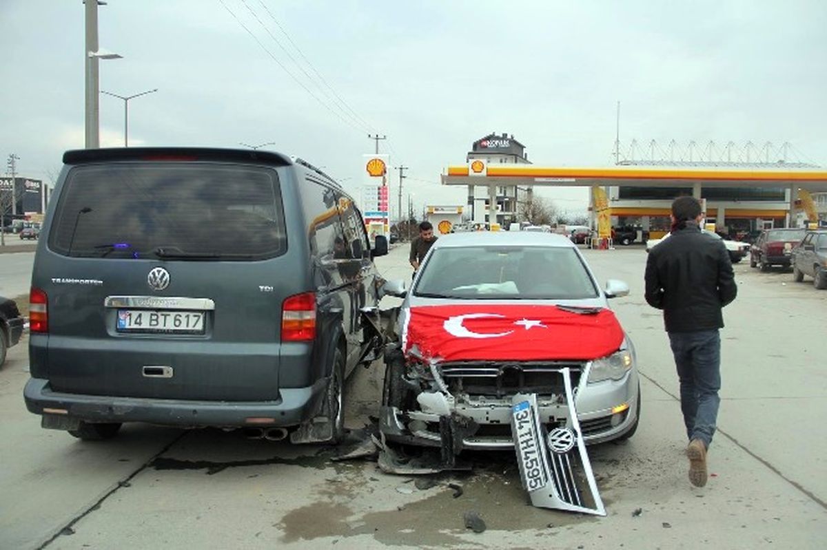 Bolu\'da Trafik Kazası; 1 Yaralı