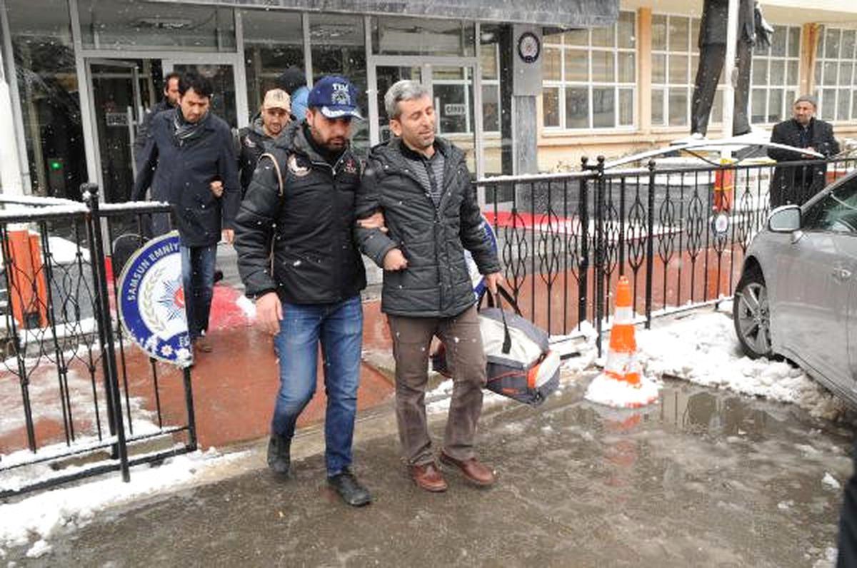 Samsun\'da Gözaltına Alınan 11 Polis, Adliyede