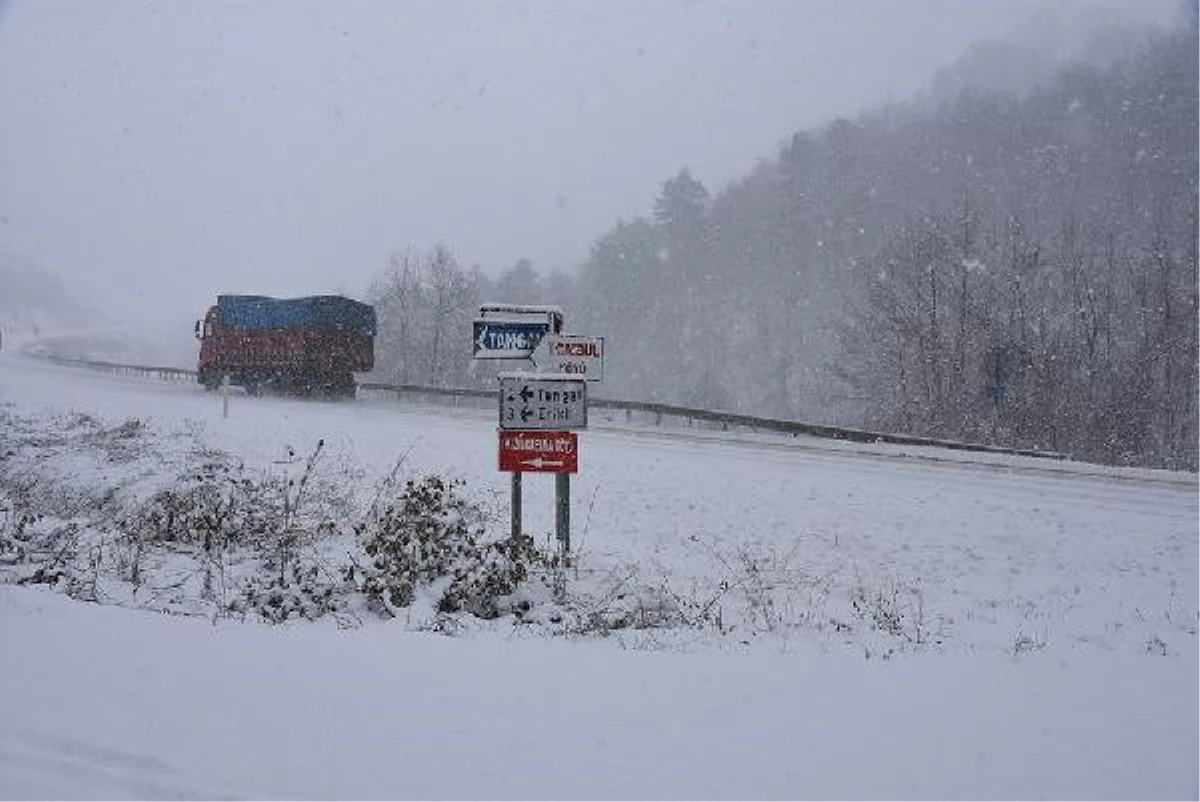 Sinop\'ta Kar Yağışı Ulaşımı Aksattı