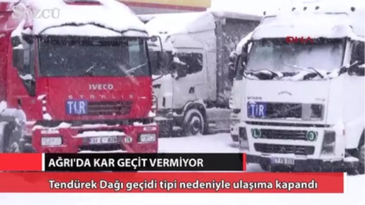 Ağrı\'da Kar Geçit Vermiyor