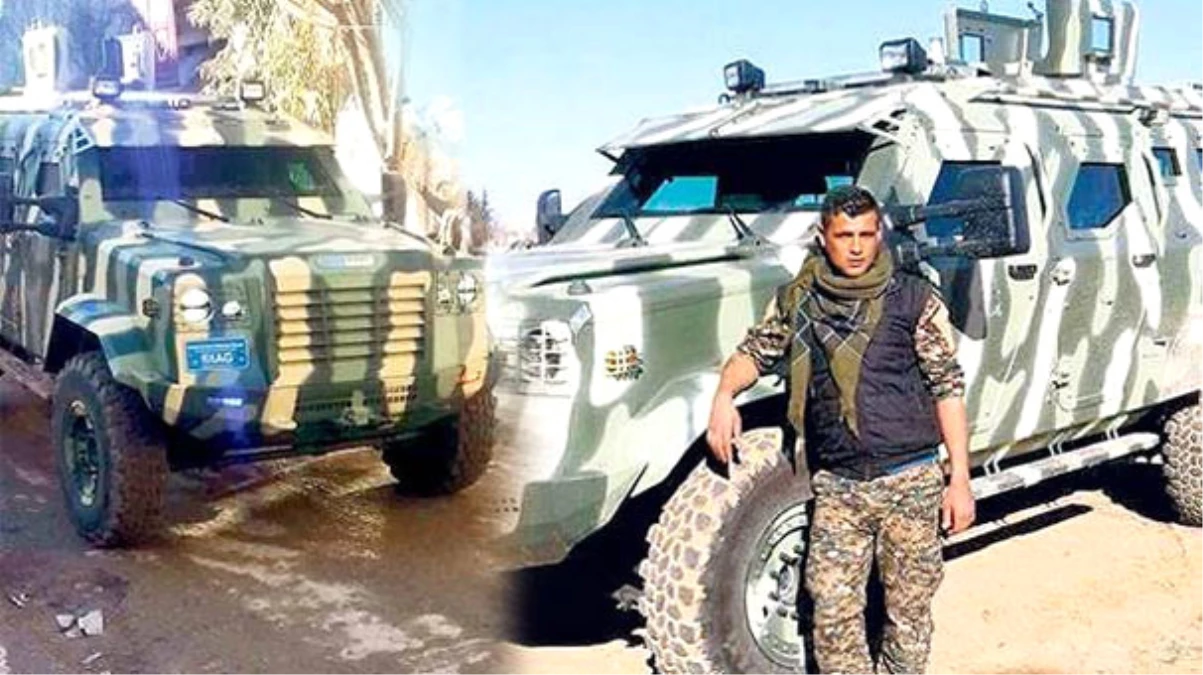 Teröristler Fotoğrafları Yayınladı! YPG\'ye Kanada Zırhlısı Verdiler!