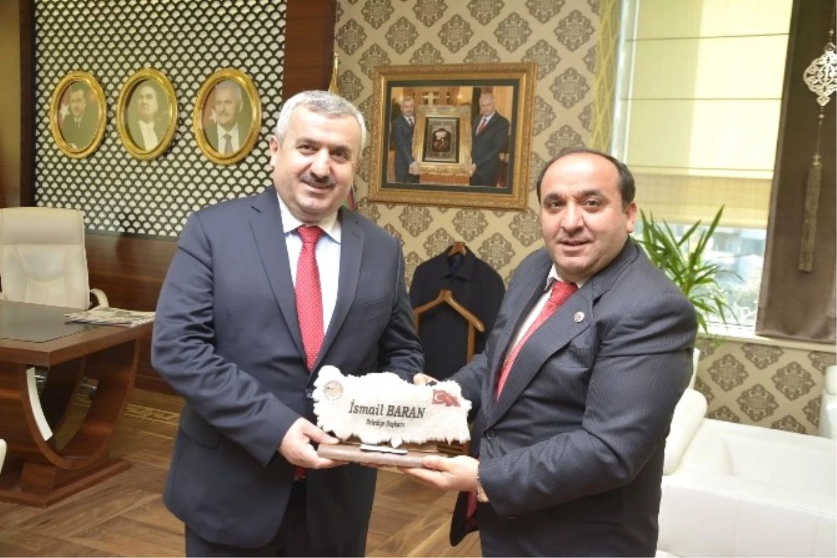 Başkan Baran, Posof Belediye Başkanı Ulgar\'ı Ağırladı