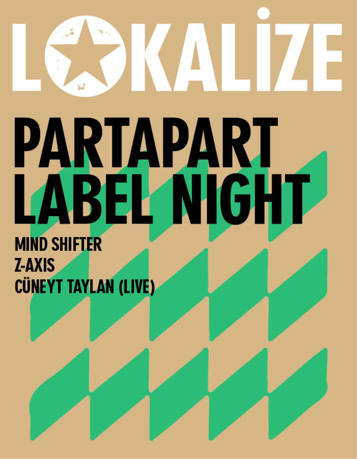 Lokalize: Partapart Label Nıght - Mind Shifter, Z•axıs, Cüneyt Taylan (Live)