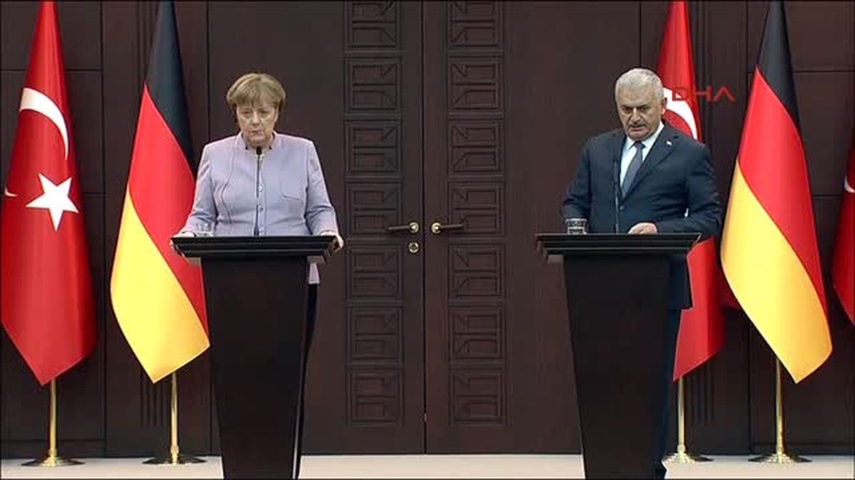 Başbakan Yıldırım ile Almanya Başbakanı Angela Merkel Bir Araya Geldi (2)