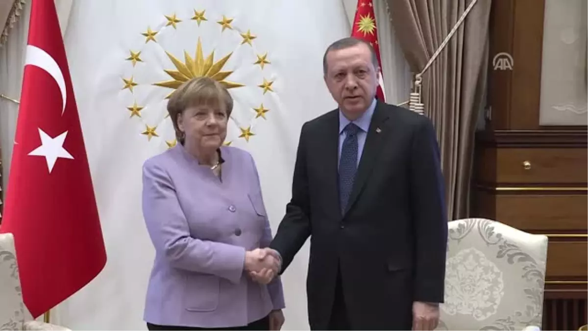 Cumhurbaşkanı Erdoğan\'ın Merkel\'i Kabulü