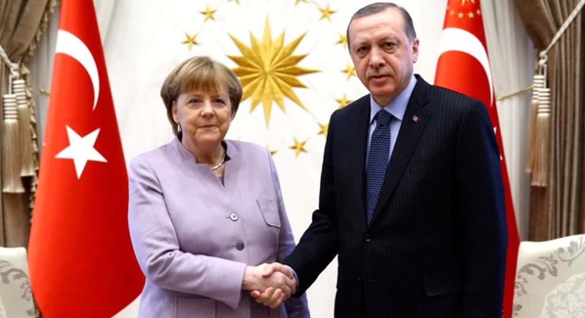 Cumhurbaşkanı Erdoğan, Merkel\'i Kabul Etti