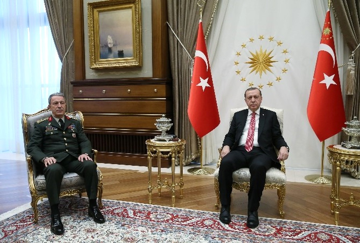 Cumhurbaşkanı Erdoğan, Orgeneral Akar\'ı Kabul Etti
