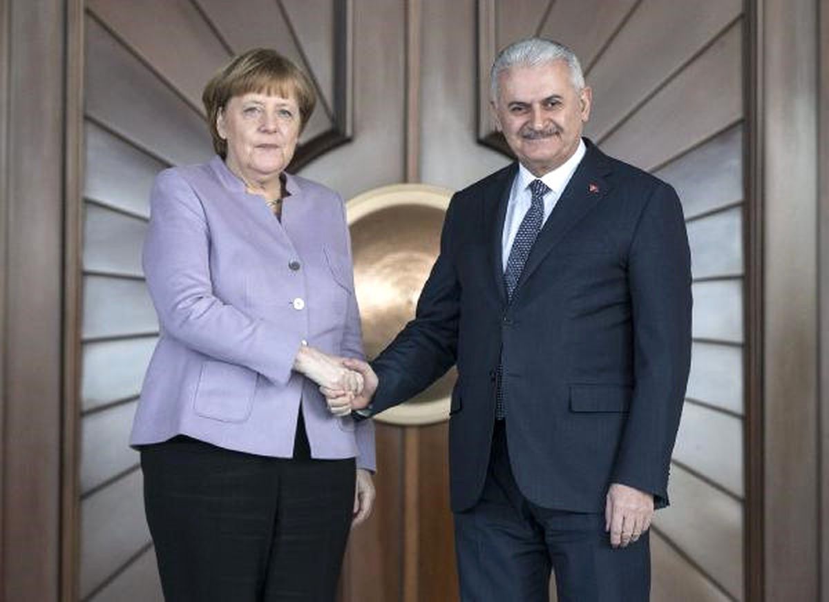 Dha Ankara- Başbakan Yıldırım ile Almanya Başbakanı Angela Merkel Bir Araya Geldi