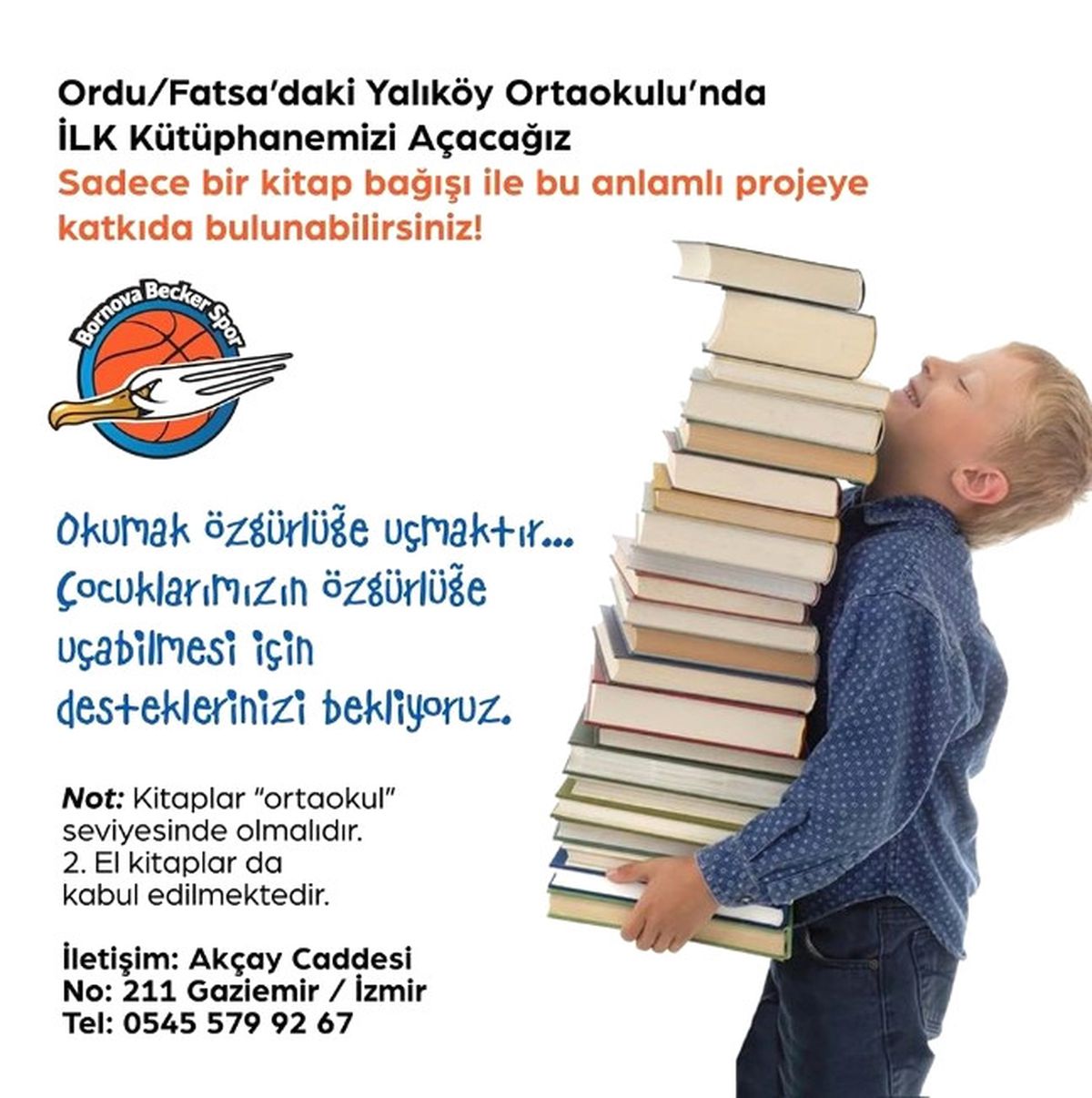İzmir\'den Fatsa\'ya Kitap Kardeşliği