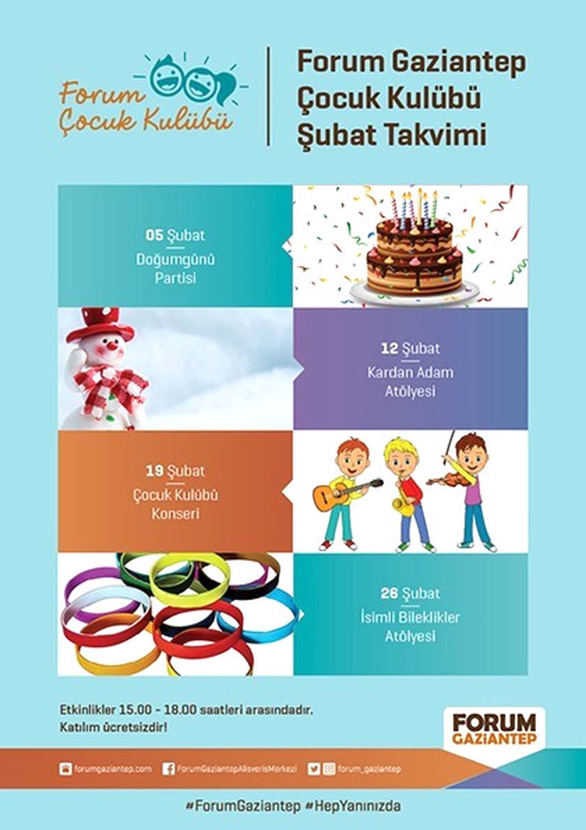 Minikler Şubat Ayında da Doyasıya Eğlenecek